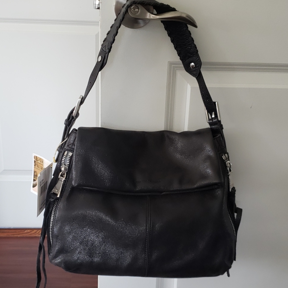 NWT Aimee Kestenberg Black Bali Hobo Bag